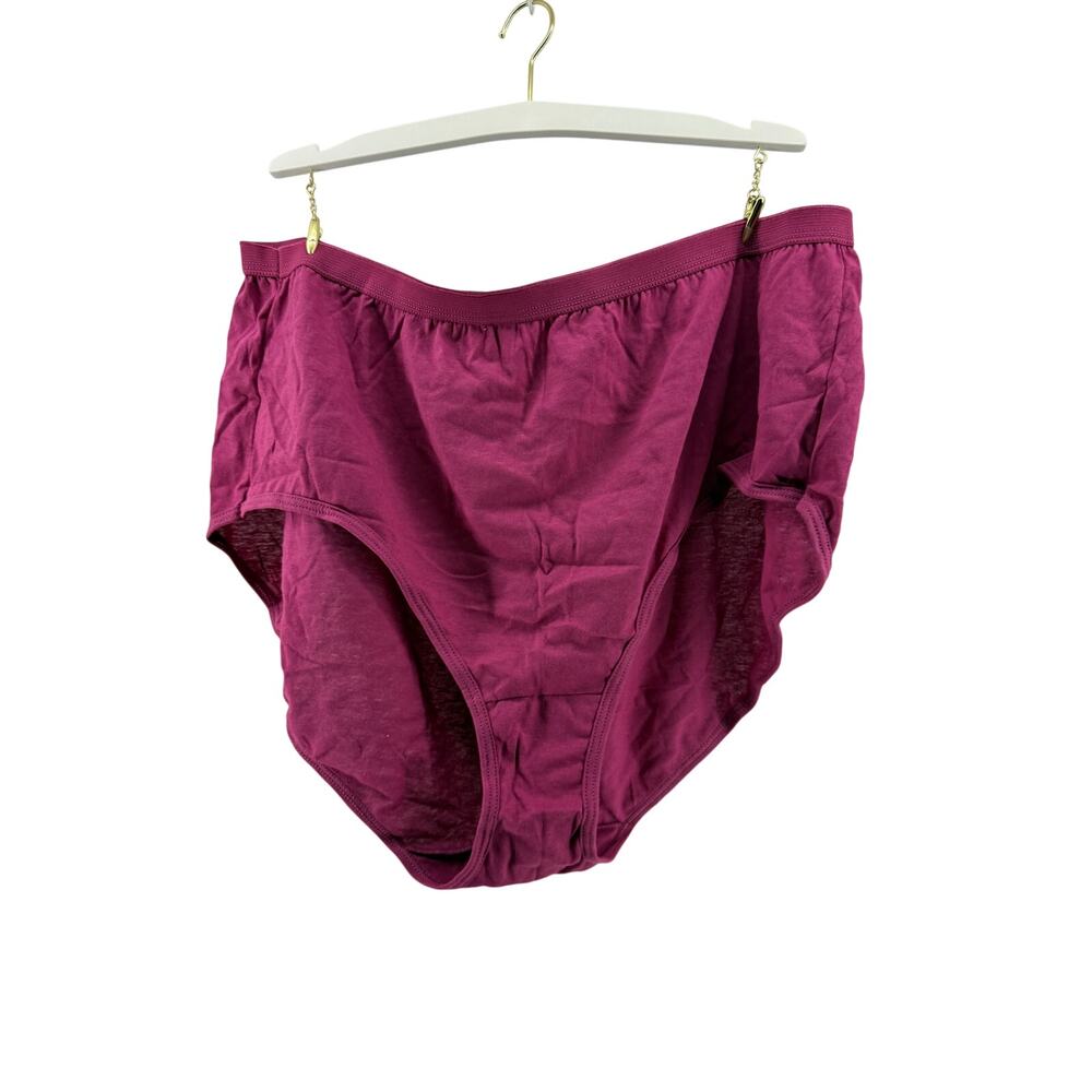 Just My Size Cotton Brief Panty Fuschia Womens Size 12
